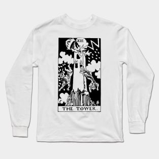 Tarot Card - Tower Long Sleeve T-Shirt